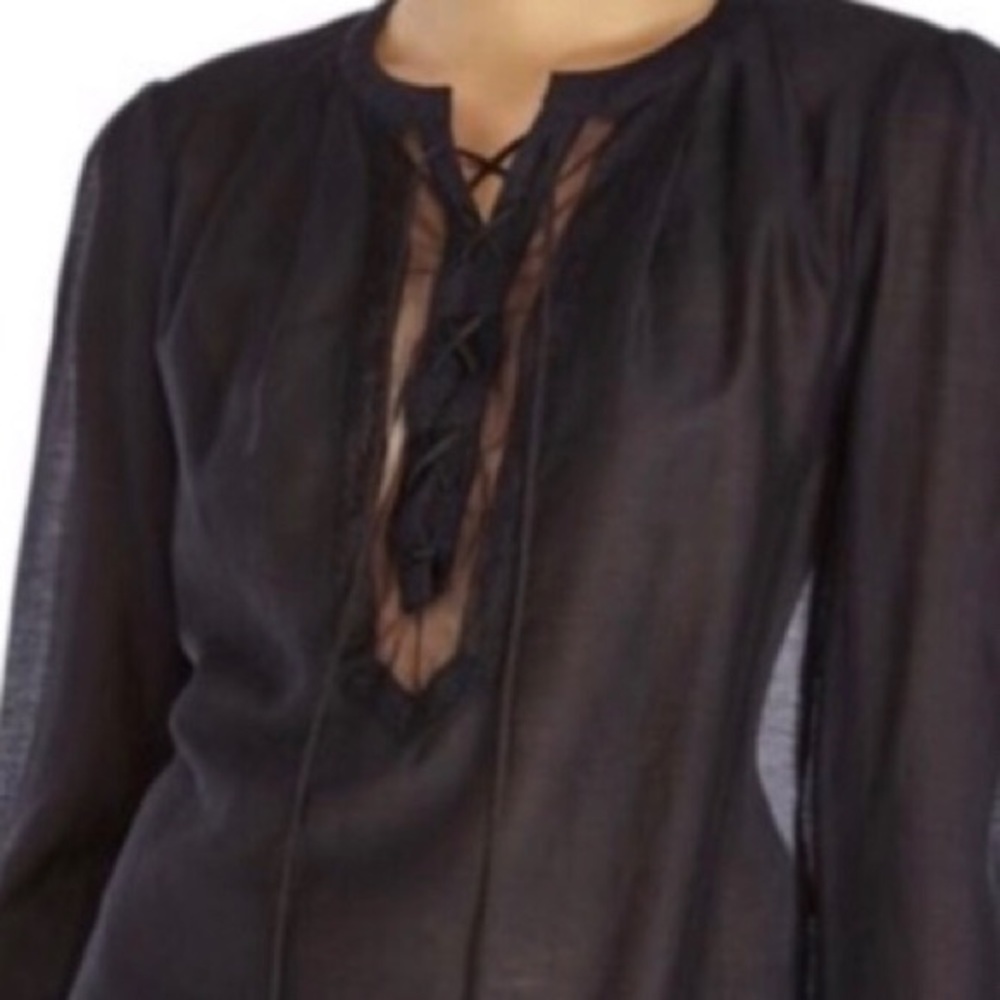 MAJE  “ Doen style “ Voile Blouse - Picture 2 of 7